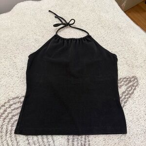 Black Halter Top
